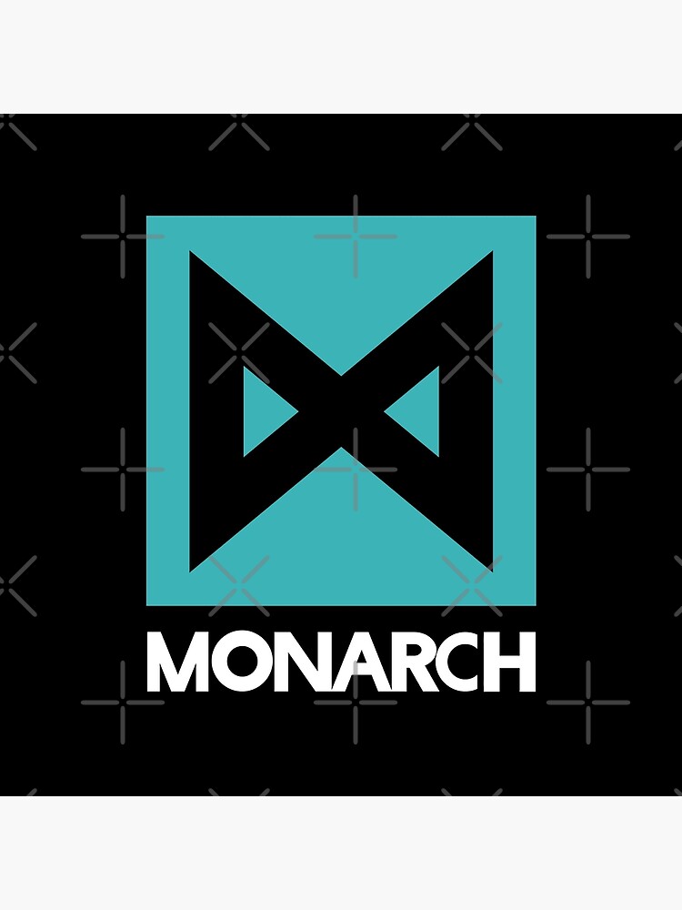 Monarch Logo Inspired By Kong Throw Pillow - Image 2