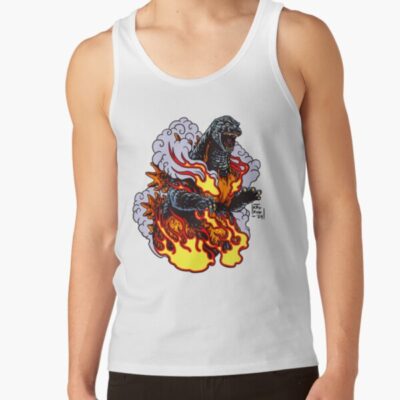 Legacy Of Monsters Burning Godzilla Tank Top