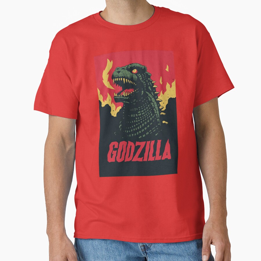 Raw Roaring Godzilla T-shirt - Image 5