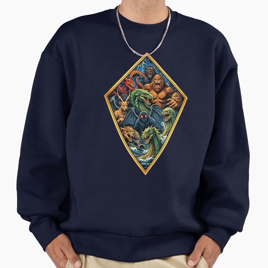 Cryptid Mashup Art Sweatshirt - Image 5