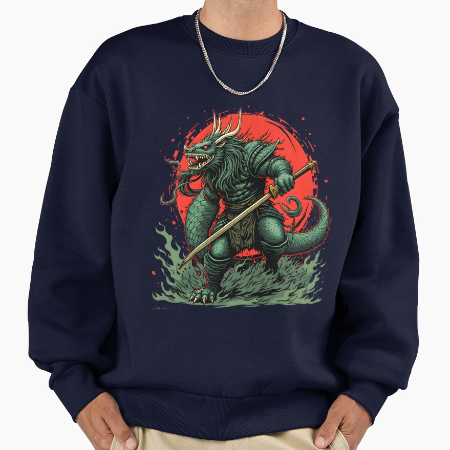 Mythical Dragon Warrior Sweatshirt - Image 5