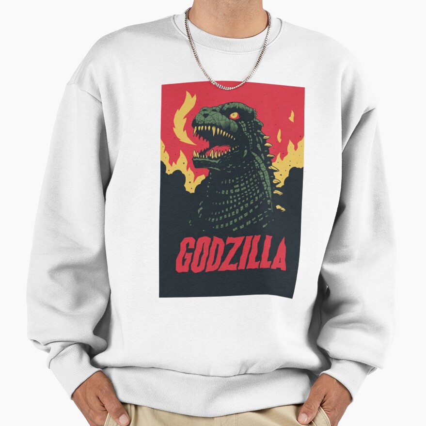 Raw Roaring Godzilla Sweatshirt - Image 2