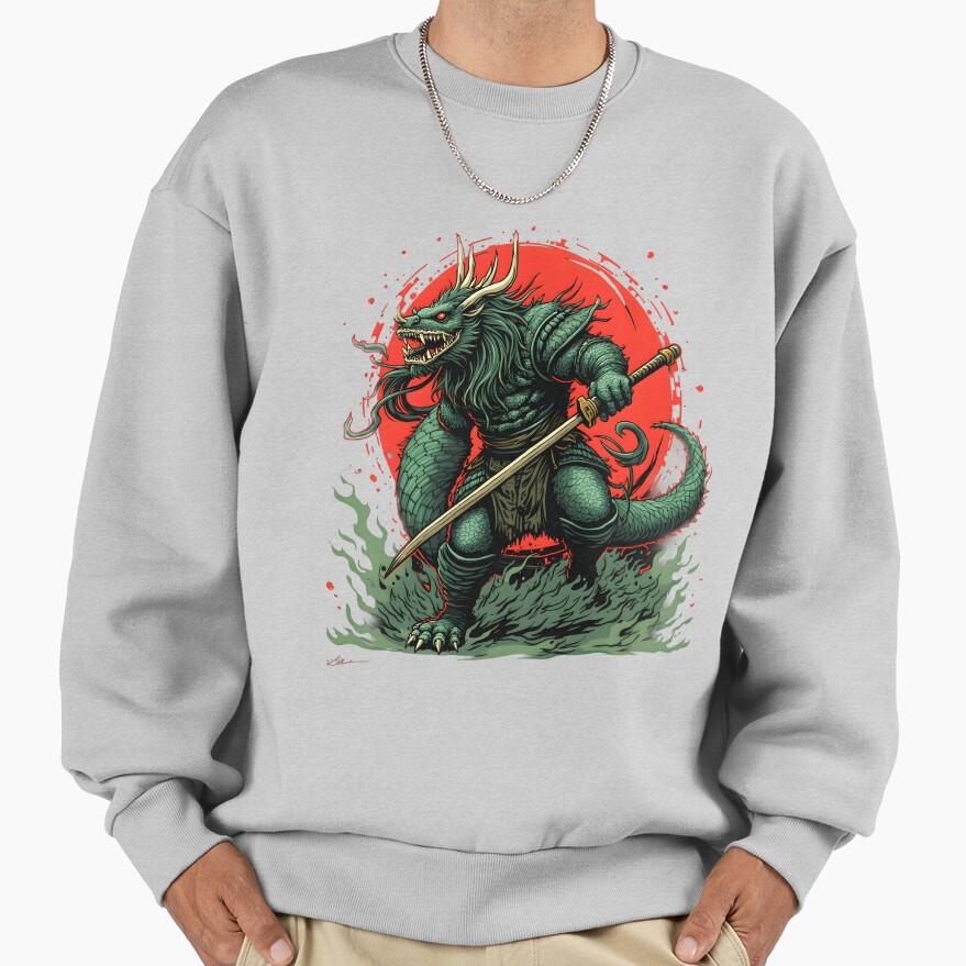 Mythical Dragon Warrior Sweatshirt - Image 4