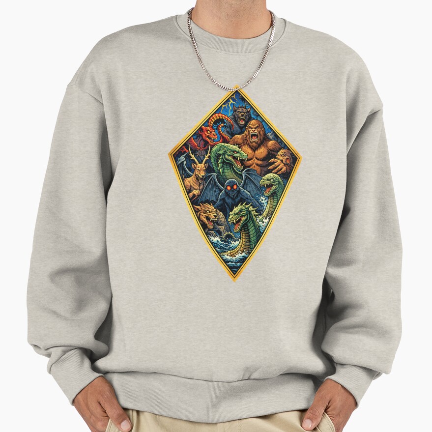 Cryptid Mashup Art Sweatshirt - Image 3