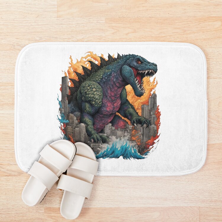 New Collection Godzilla Bath Mat - Image 3