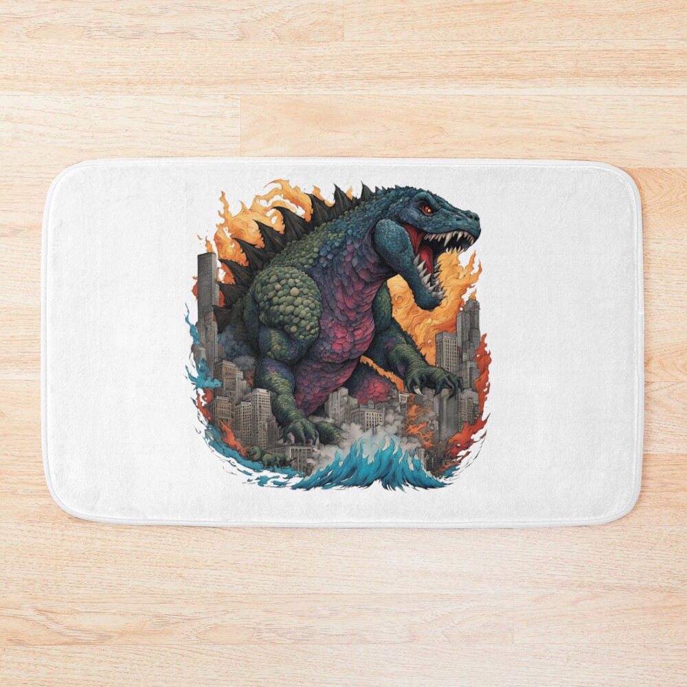 New Collection Godzilla Bath Mat
