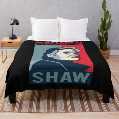 Legacy Of Monsters Grunge Style Throw Blanket