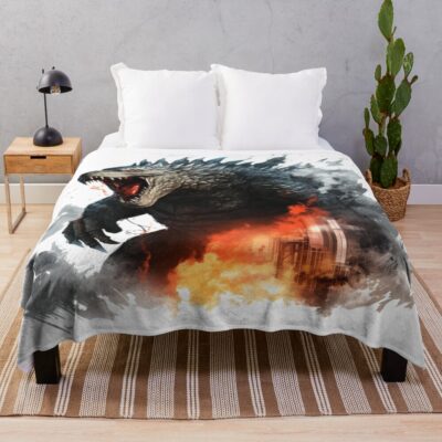 Hot Legacy Of Monsters Godzilla Throw Blanket