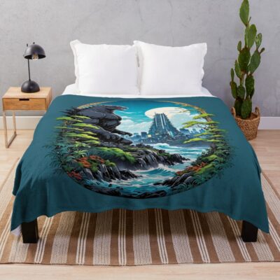 Monarch Legacy Of Monsters Godzilla Water Throw Blanket