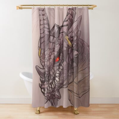 Wrathion The Black Prince Black Dragon Shower Curtain