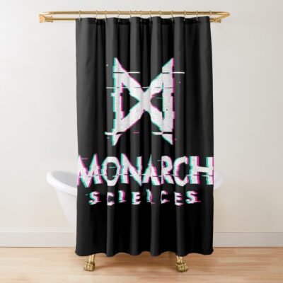 Monarch Sciences Glitch Shower Curtain