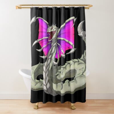 Legacy Of Monsters White Shower Curtain
