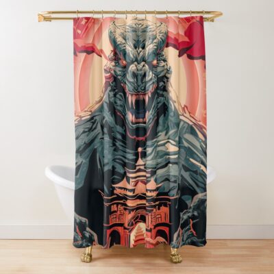 Monarch Legacy Of Monsters Godzilla Shower Curtain