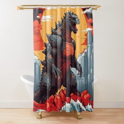 Monarch Legacy Of Monsters Logo Shower Curtain
