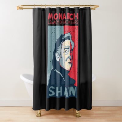 Legacy Of Monsters Grunge Style Shower Curtain