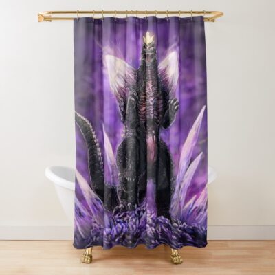 Legacy Of Monsters Spacegodzilla Shower Curtain