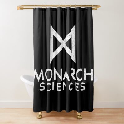 Monarch Sciences White Shower Curtain