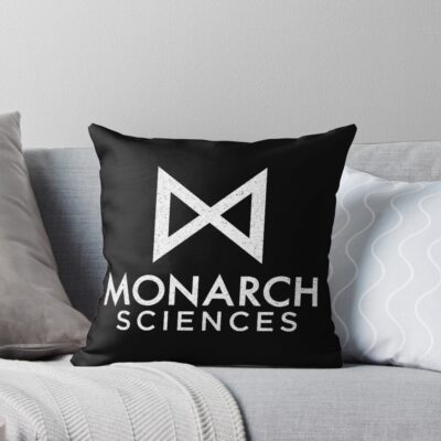 Monarch Sciences White Throw Pillow