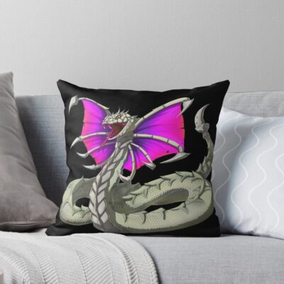 Legacy Of Monsters White Throw Pillow