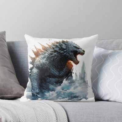 Best Legacy Of Monsters Godzilla Throw Pillow