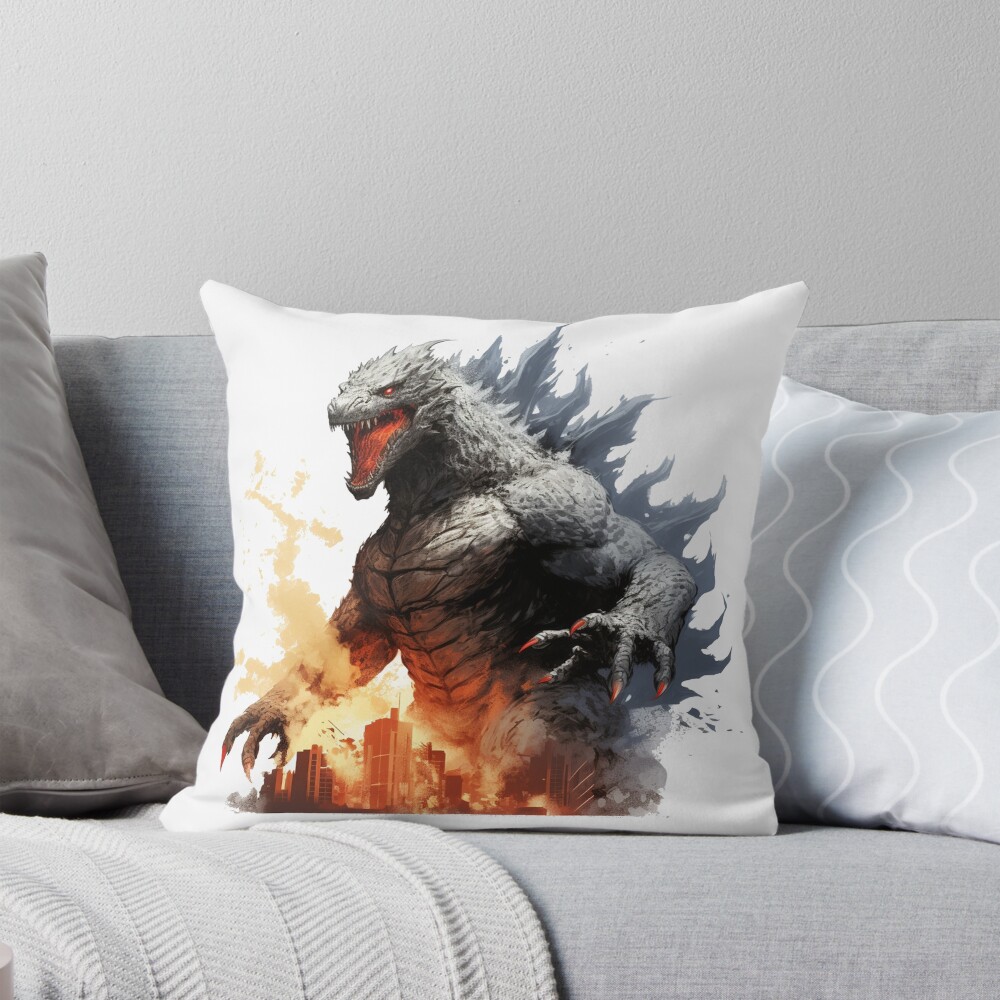 Monarch Legacy Of Monsters Godzilla Throw Pillow