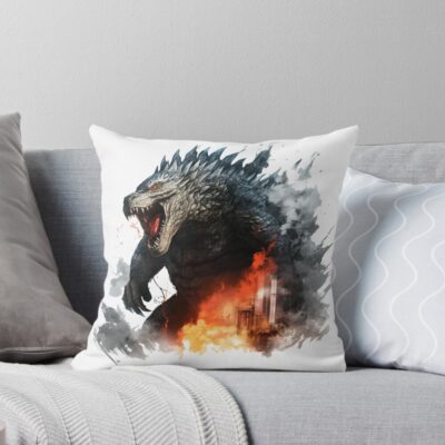 Hot Legacy Of Monsters Godzilla Throw Pillow