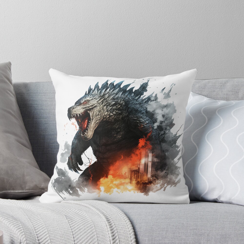 Hot Legacy Of Monsters Godzilla Throw Pillow