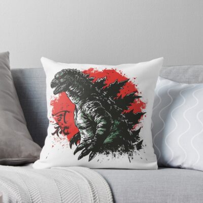 Legacy Of Monsters Kaiju In Tokyo Throw Pillow