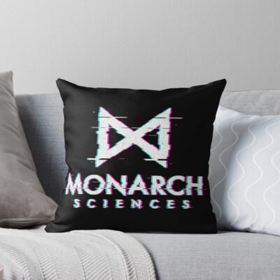Monarch Sciences Glitch Throw Pillow