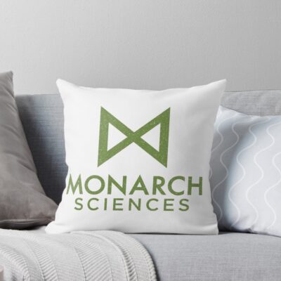 Monarch Sciences Green Throw Pillow