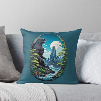 Monarch Legacy Of Monsters Godzilla Water Throw Pillow
