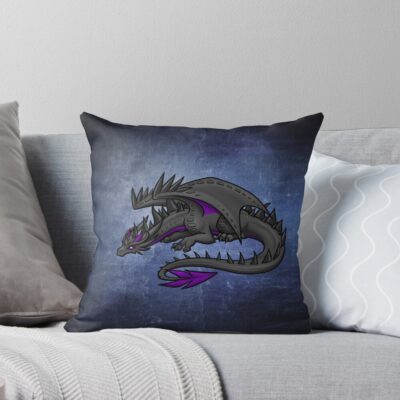 Legacy Of Monsters Shadow Dragon Throw Pillow